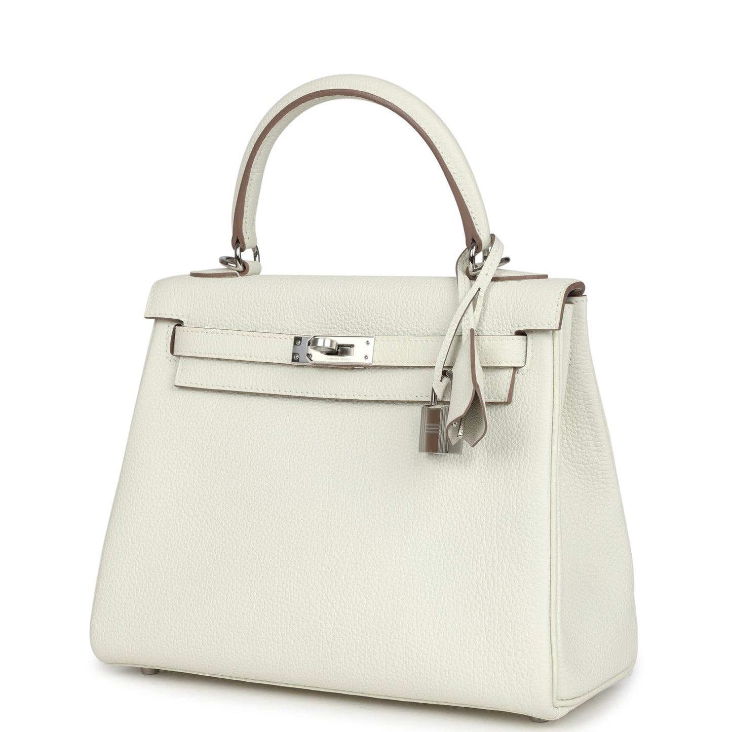 Hermes Kelly Retourne 25 Mushroom Togo Palladium Hardware
