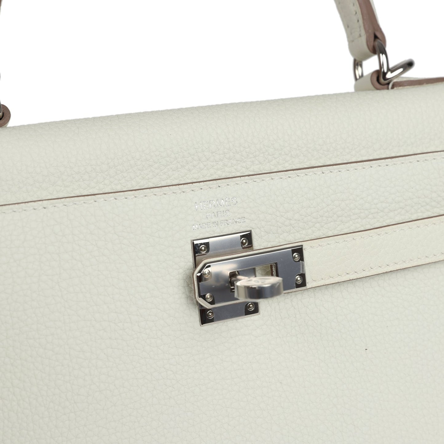 Hermes Kelly Retourne 25 Mushroom Togo Palladium Hardware