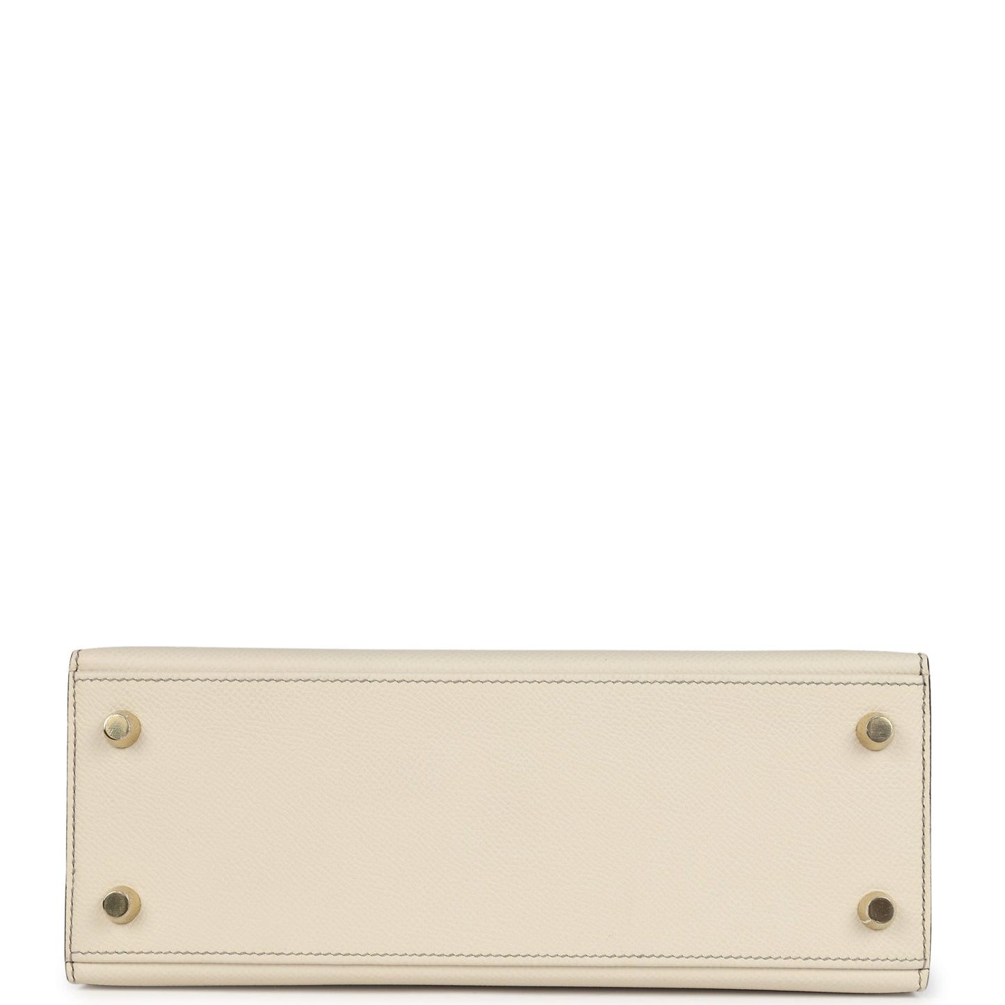 Special Order (HSS) Kelly Sellier 25 Craie and Gris Asphalte Epsom Brushed Gold Hardware