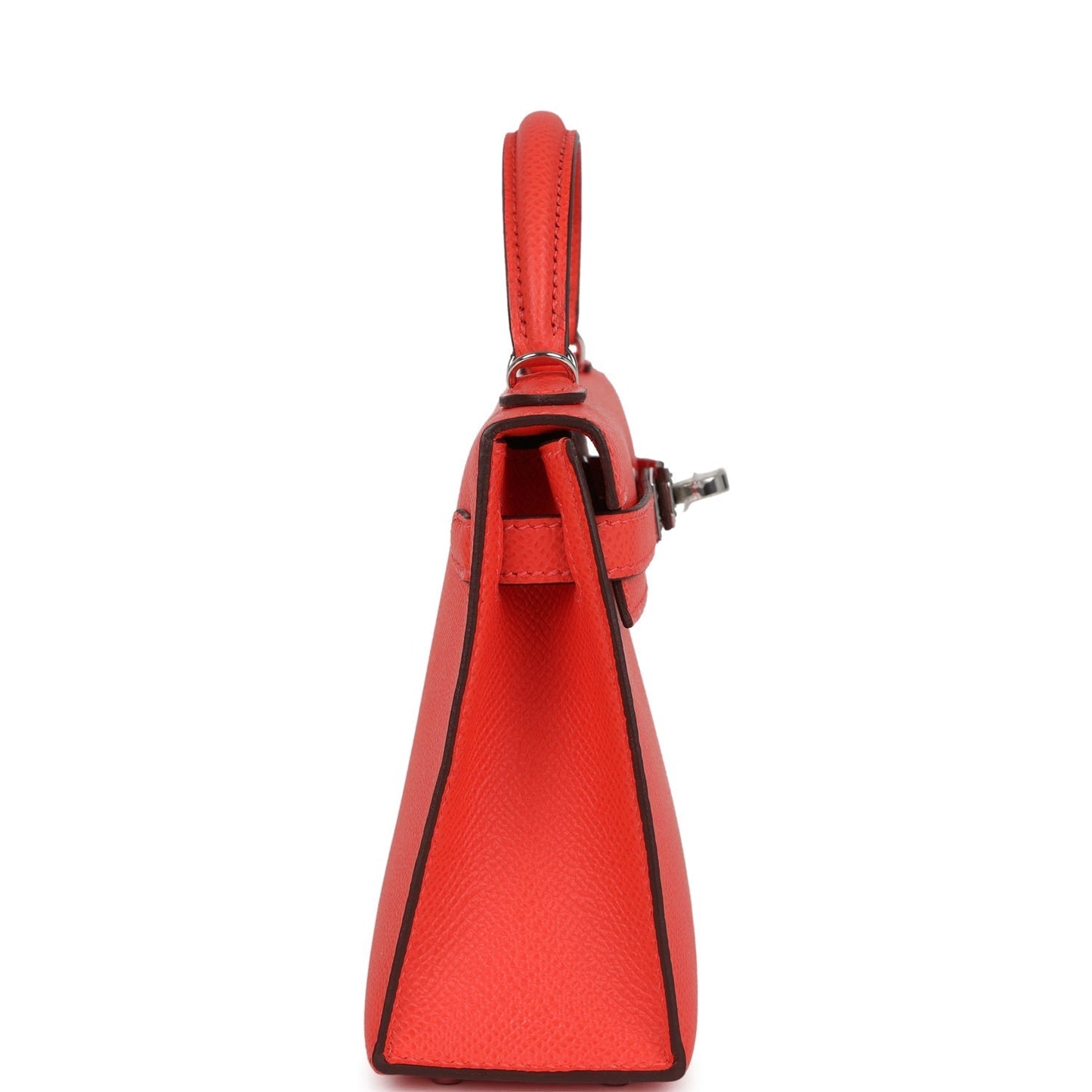 Kelly Sellier 20 Orange Field Epsom Palladium Hardware