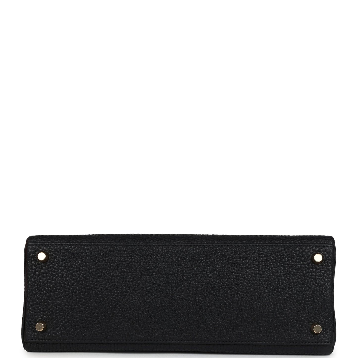 Vintage Kelly Retourne 32 Black Fjord Gold Hardware