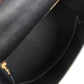 Kelly Sellier 25 Black Ostrich Gold Hardware