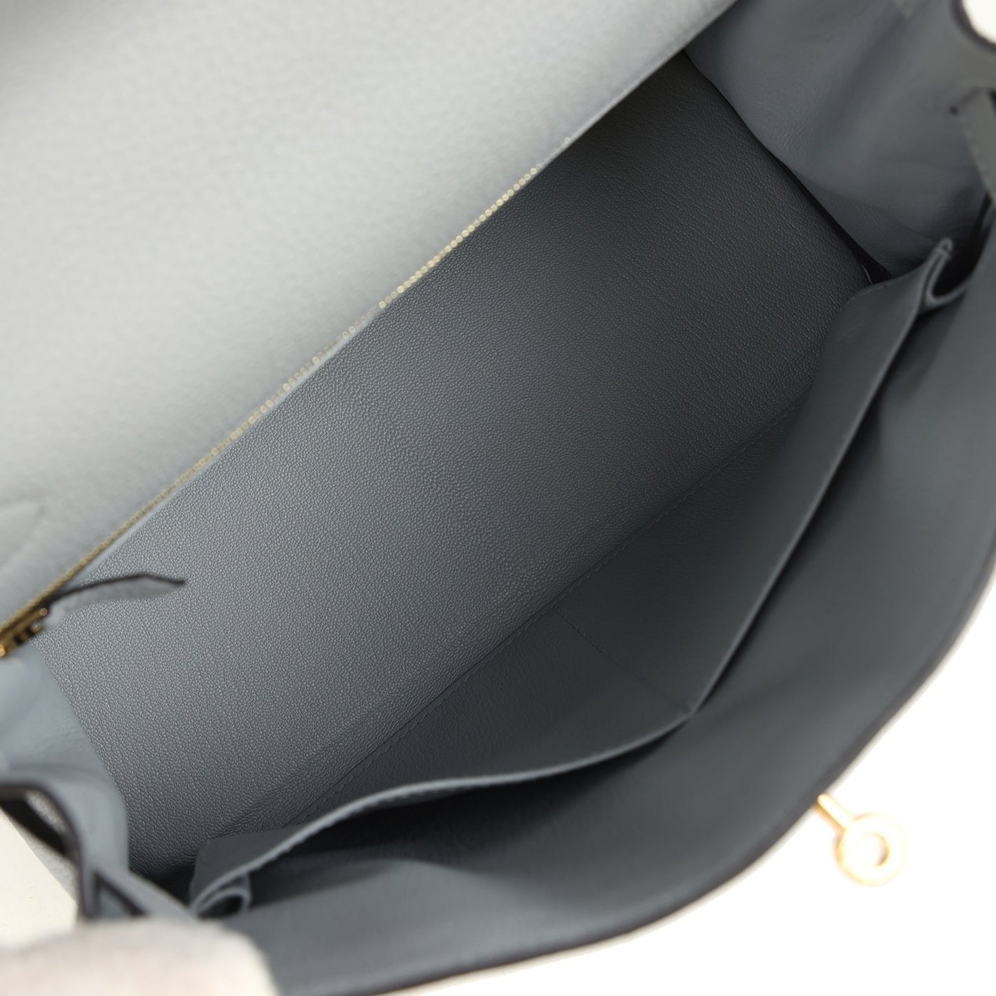 Kelly Retourne 28 Bleu Glacier Togo Gold Hardware