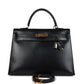 Vintage Kelly Sellier 35 Black Box Gold Hardware