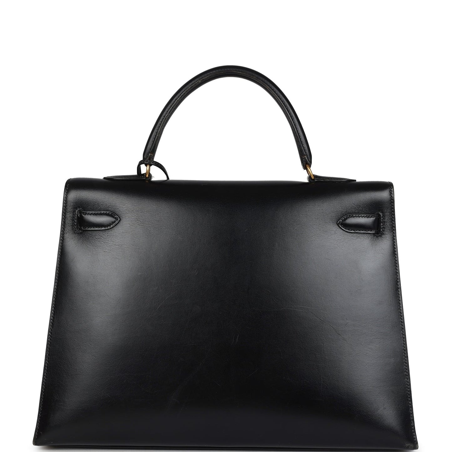 Vintage Kelly Sellier 35 Black Box Gold Hardware