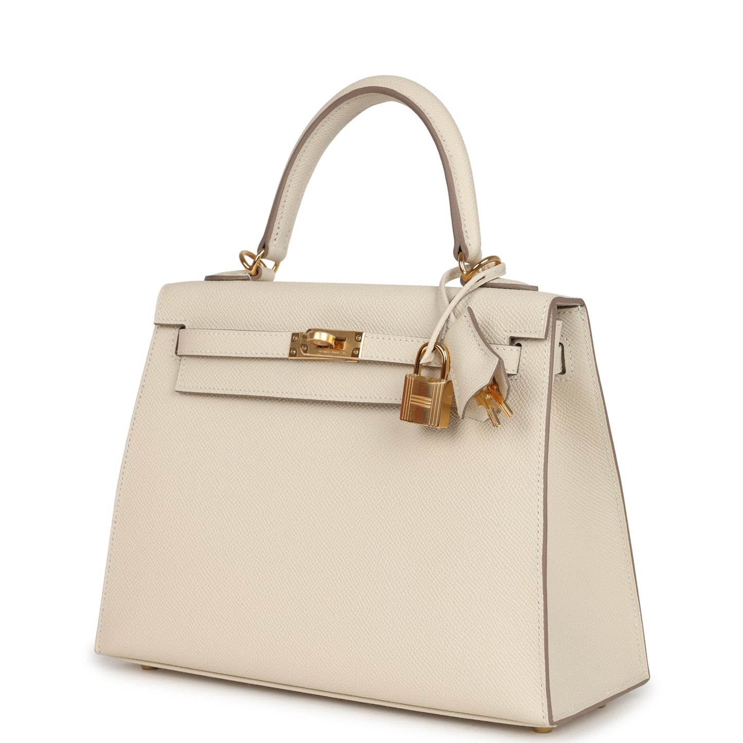 Kelly Sellier 25 Craie Epsom Gold Hardware