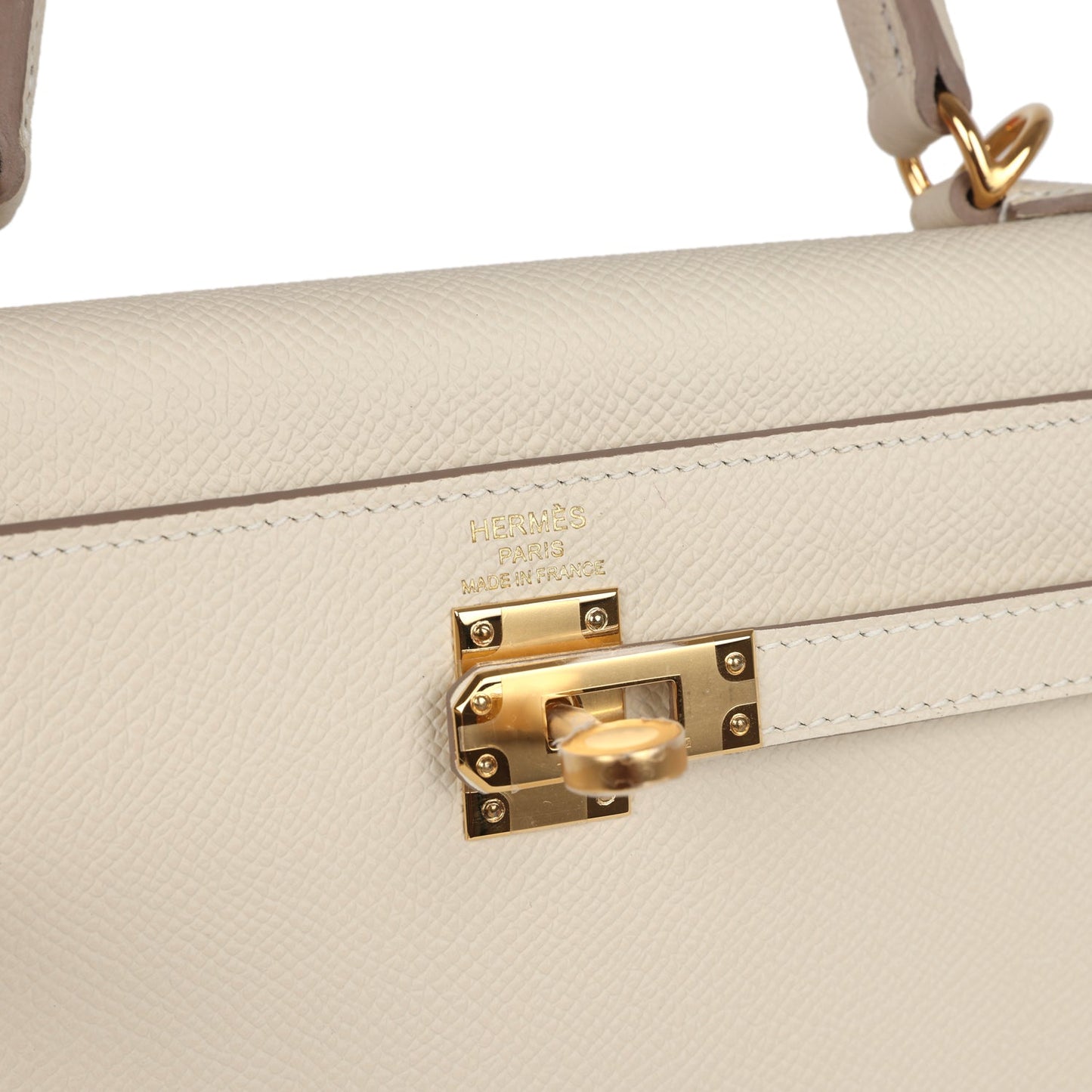 Kelly Sellier 25 Craie Epsom Gold Hardware