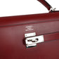 Vintage Kelly Sellier 35 Rouge H Box Palladium Hardware