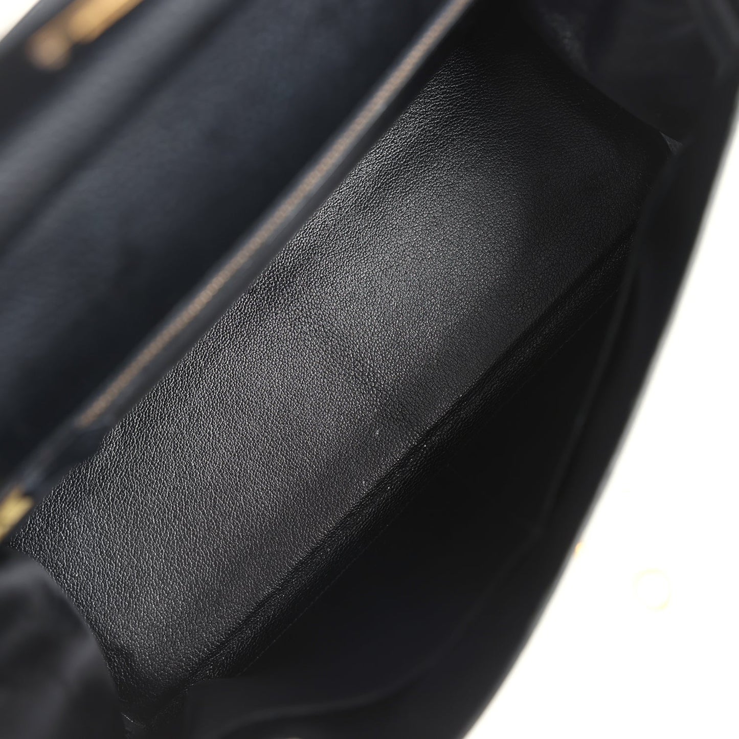 Vintage Kelly Retourne 32 Black Ardennes Gold Hardware