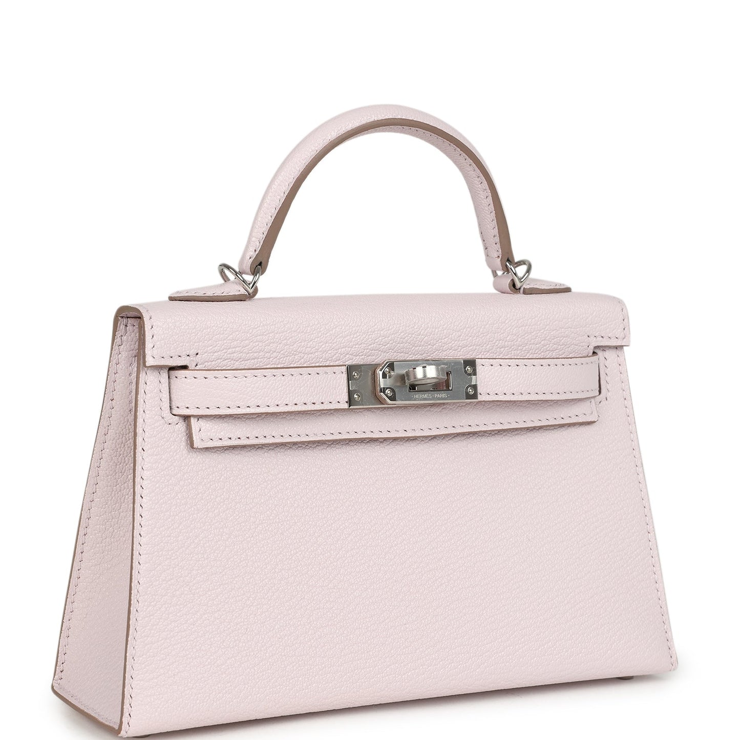 Kelly Sellier 20 Mauve Pale Chevre Palladium Hardware