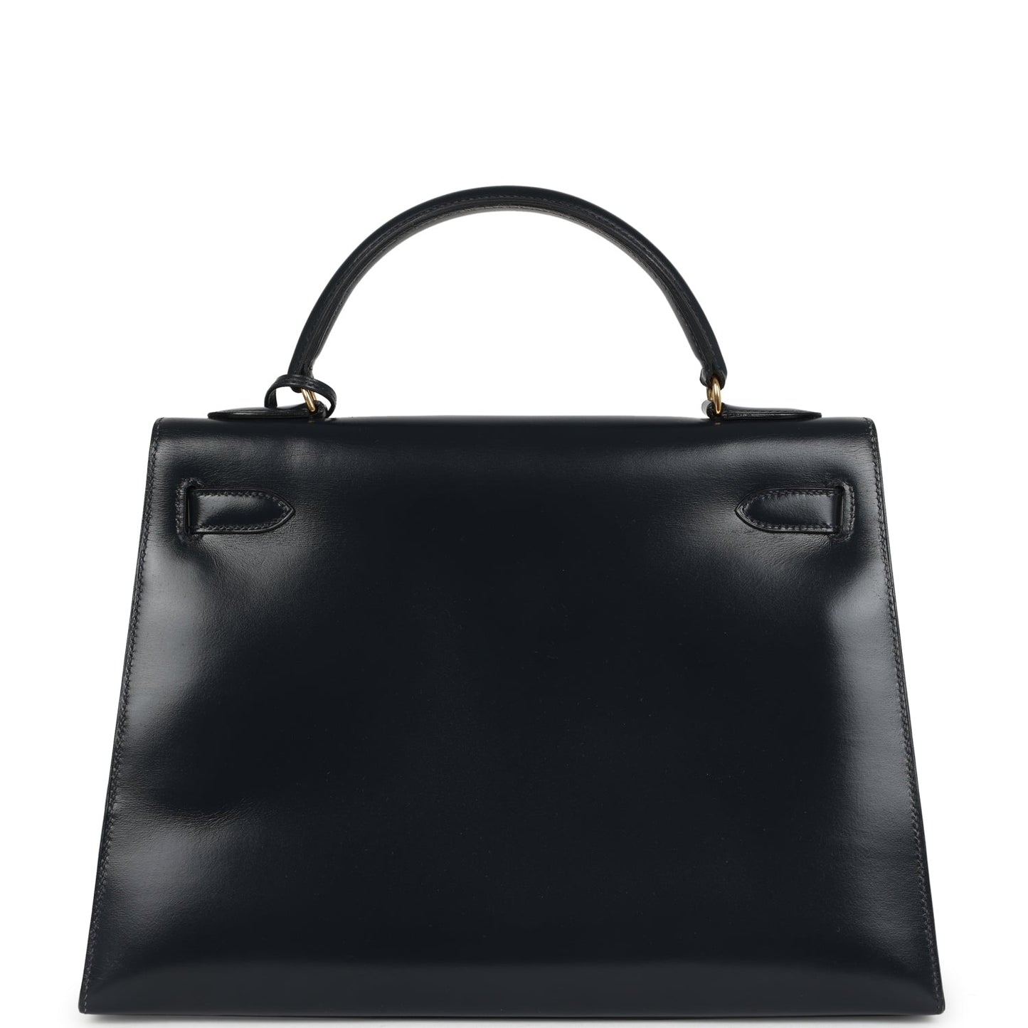 Vintage Kelly Sellier 32 Bleu Indigo Box Gold Hardware