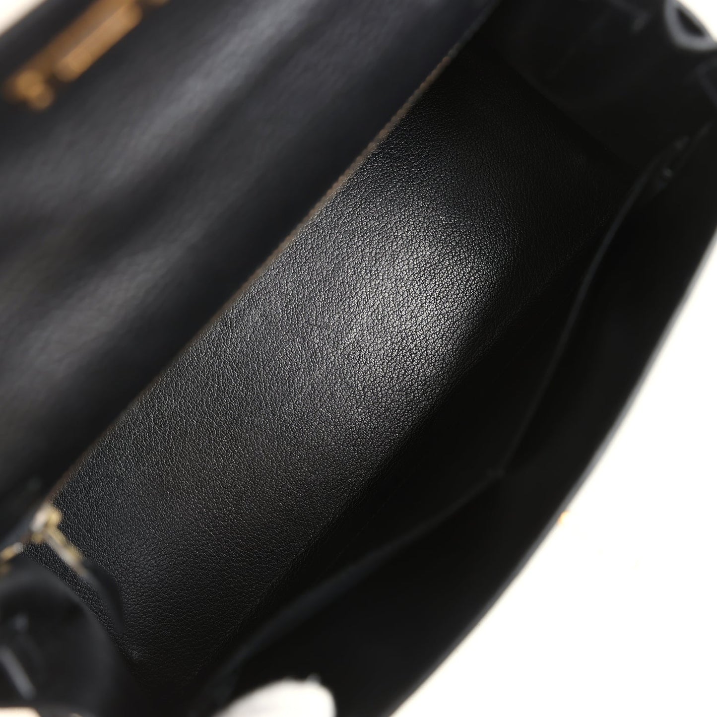 Vintage Kelly Sellier 28 Black Ardennes Gold Hardware