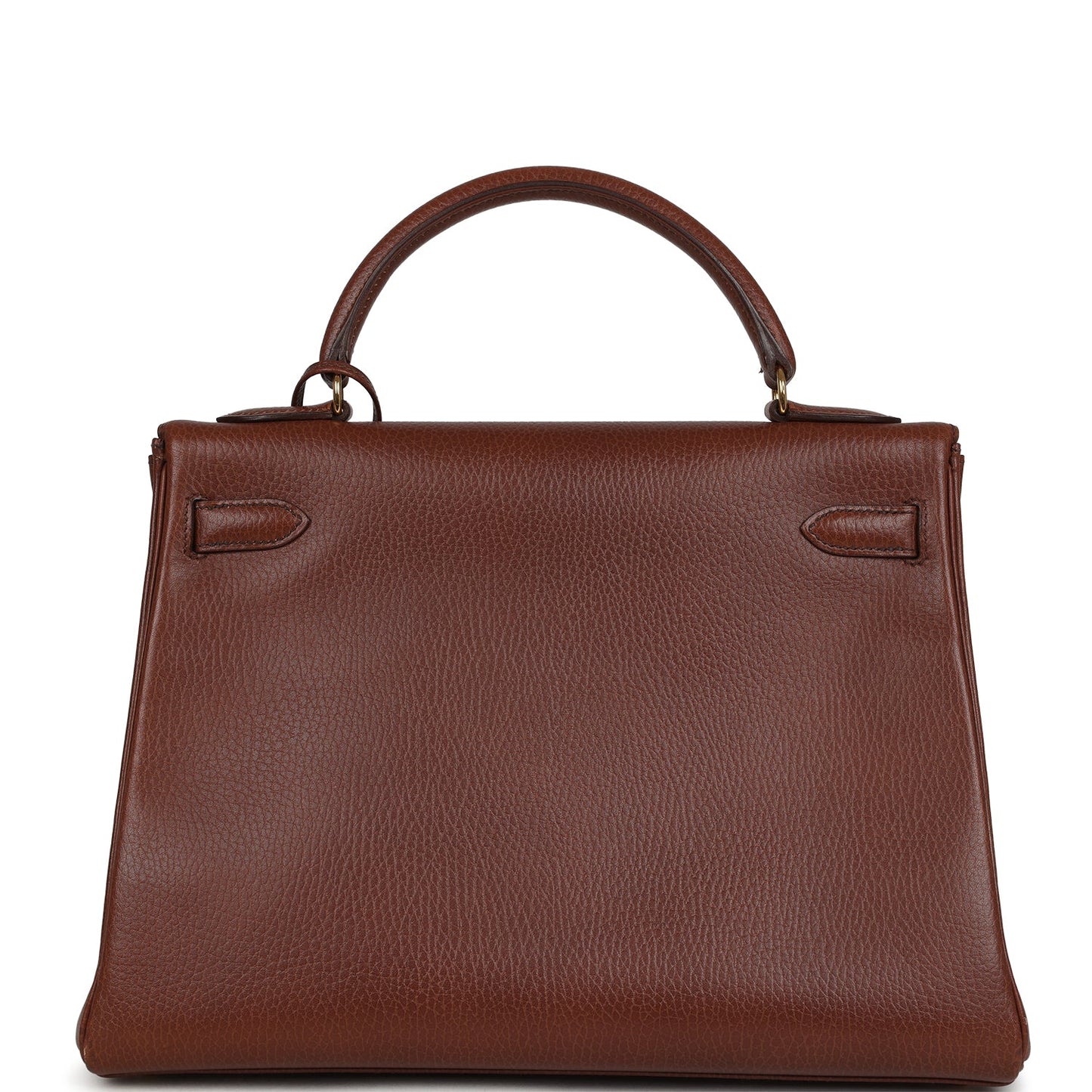 Vintage Kelly Retourne 32 Marron Fonce Ardennes Gold Hardware