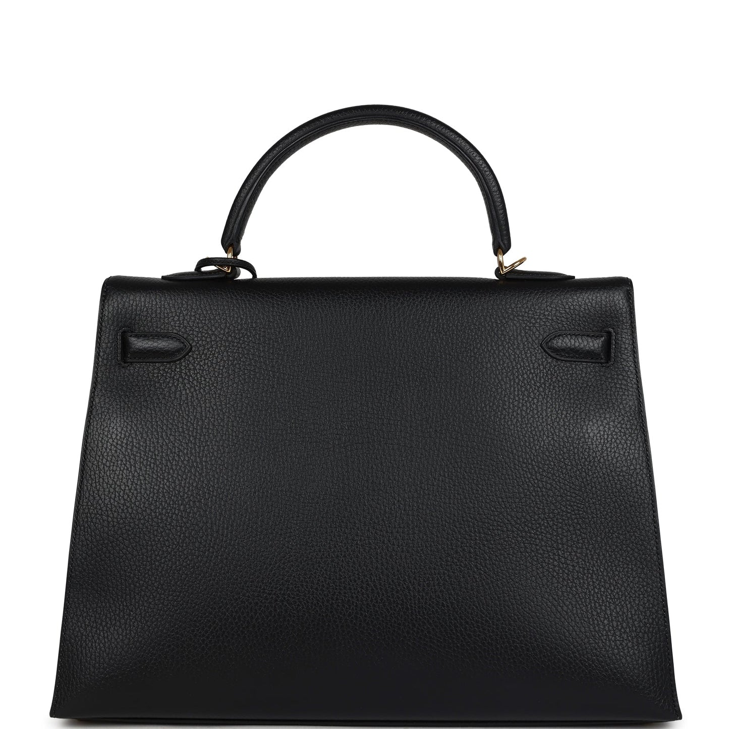 Vintage Kelly Sellier 35 Black Ardennes Gold Hardware