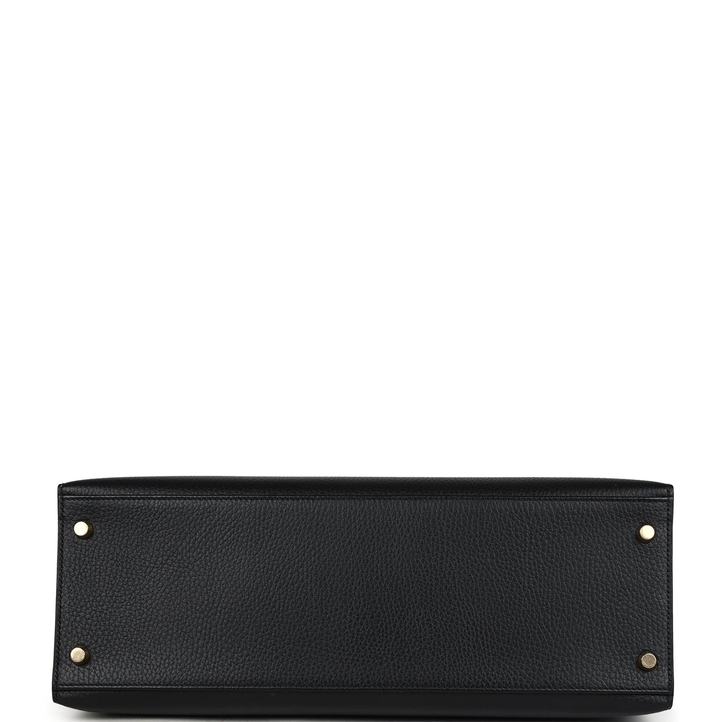 Vintage Kelly Sellier 35 Black Ardennes Gold Hardware