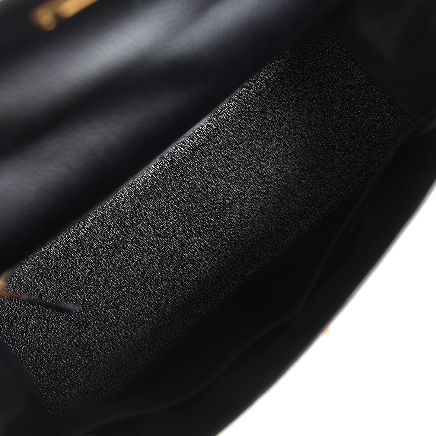 Vintage Kelly Sellier 35 Black Ardennes Gold Hardware