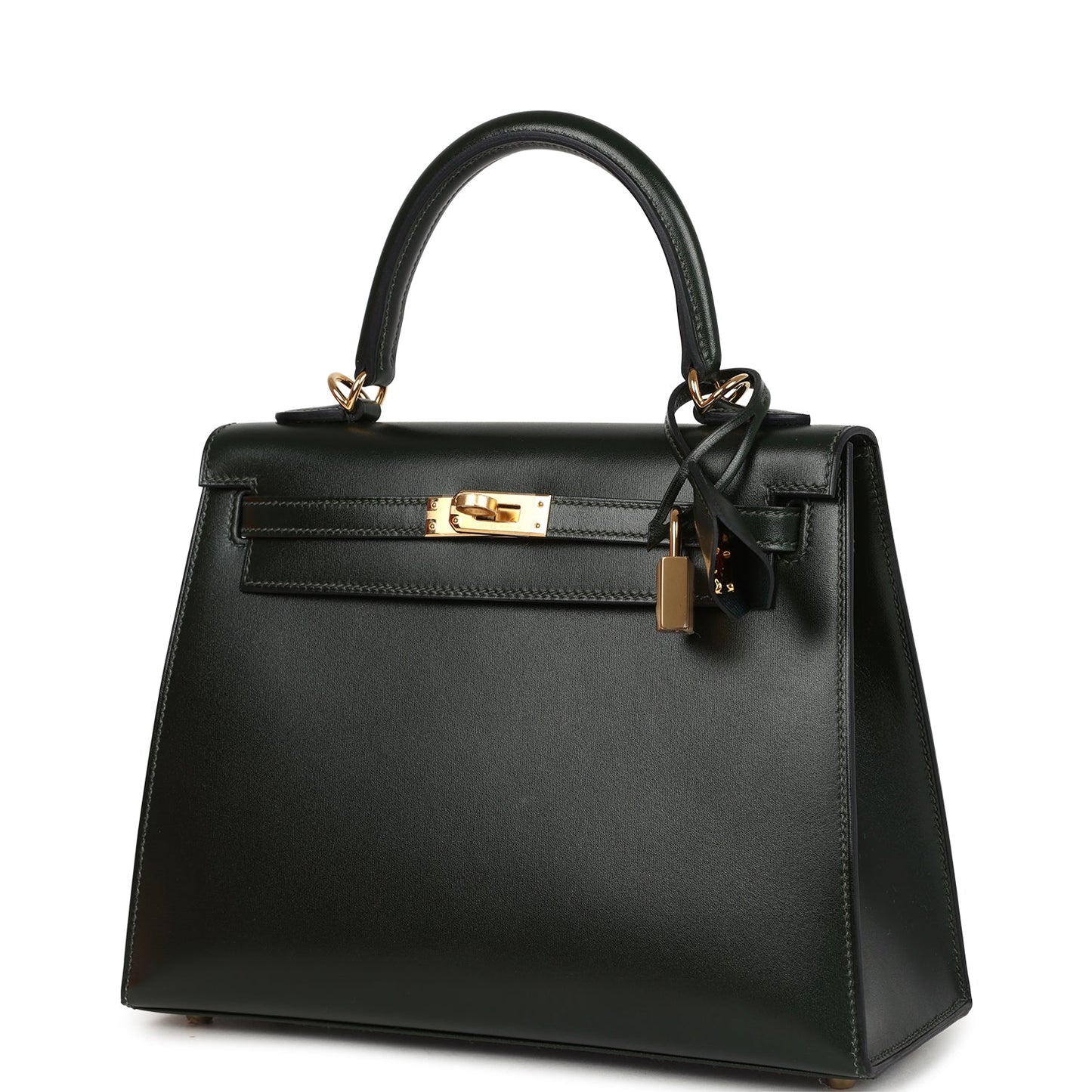 Kelly Sellier 25 Vert Fonce Box Gold Hardware
