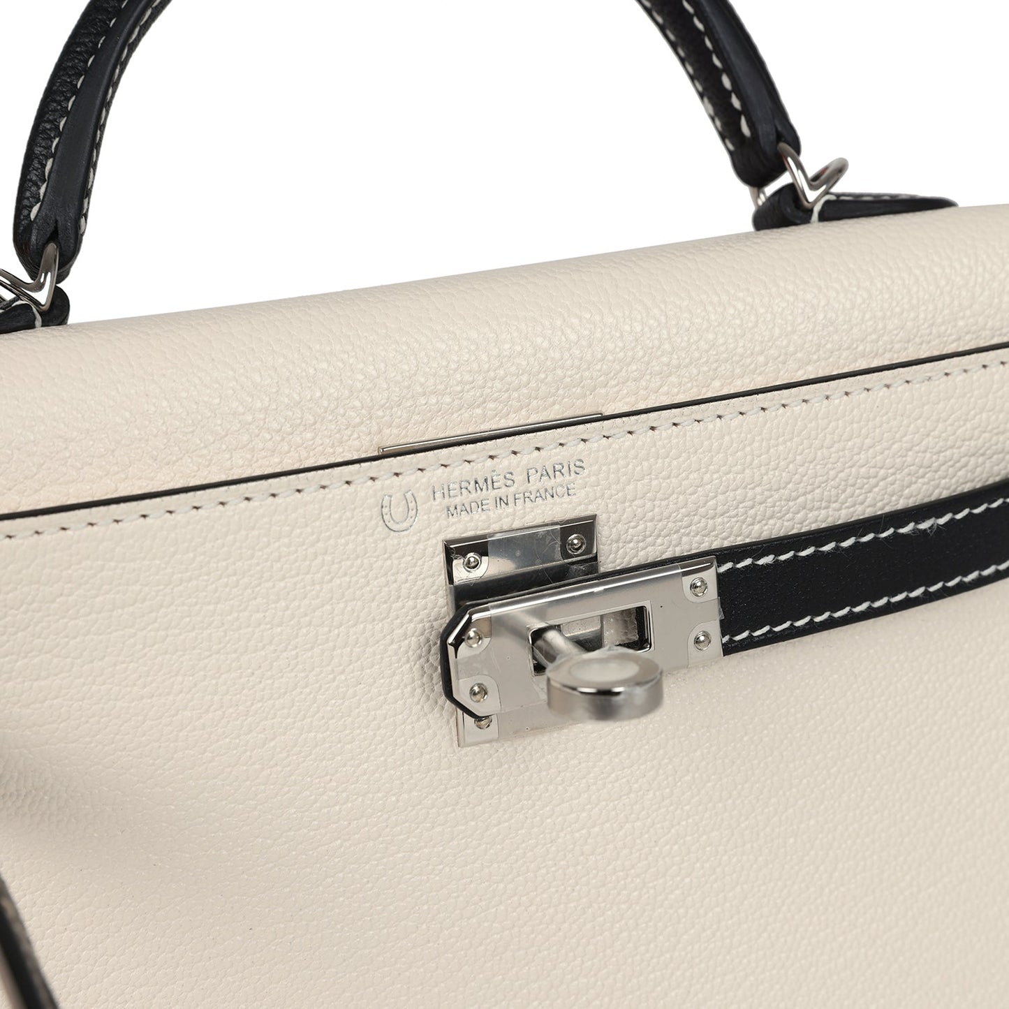 Special Order (HSS) Kelly Sellier 20 Nata and Black Chevre Mysore Palladium Hardware