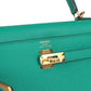 Kelly Sellier 25 Vert Jade Epsom Gold Hardware