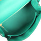 Kelly Sellier 25 Vert Jade Epsom Gold Hardware