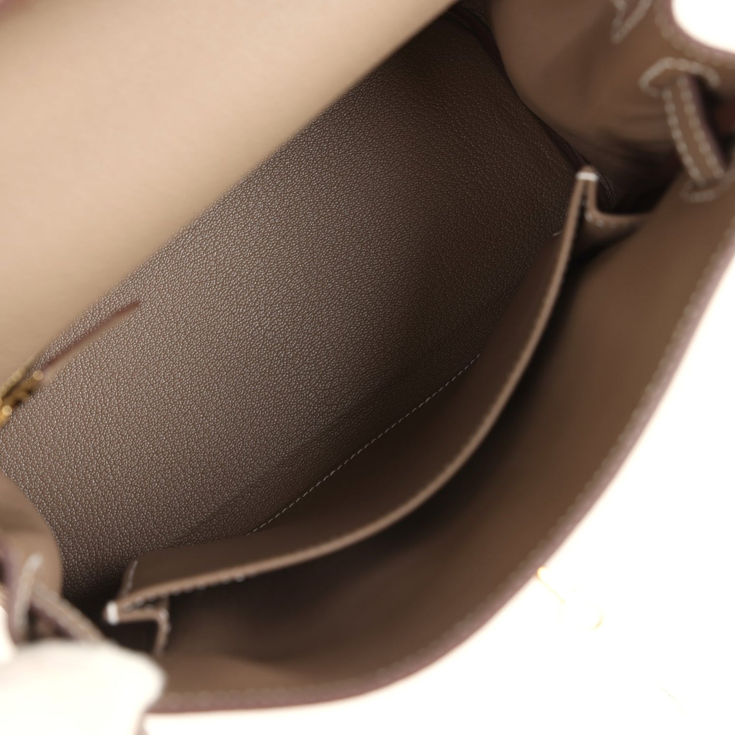 Kelly Retourne 25 Etoupe Togo Gold Hardware