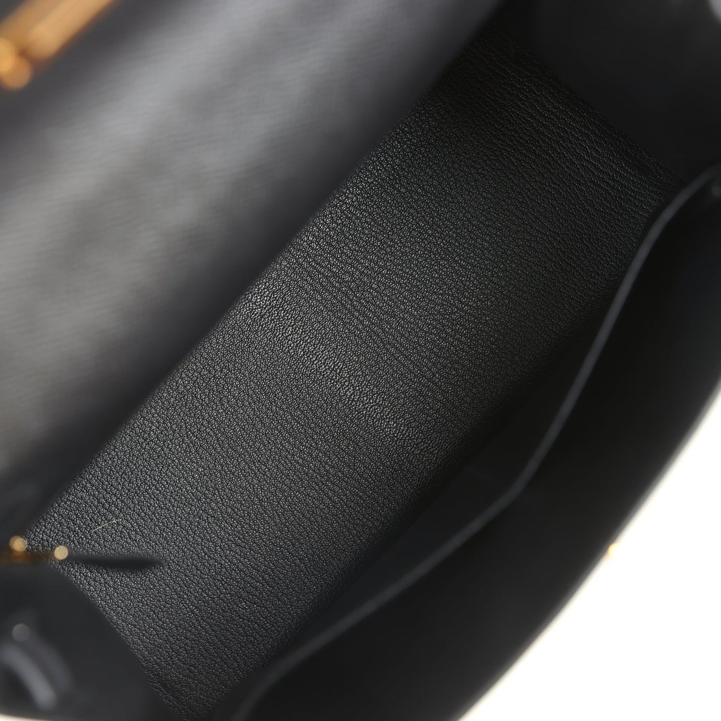 Kelly Sellier 28 Black Epsom Gold Hardware