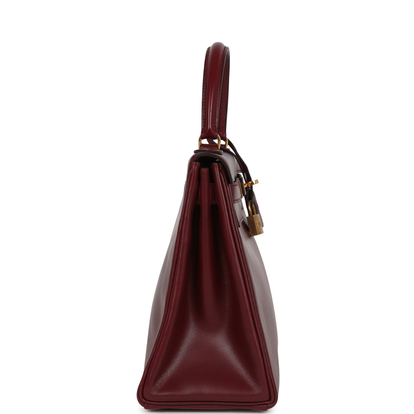 Vintage Kelly Retourne 28 Rouge H Box Gold Hardware