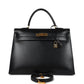 Vintage Kelly Sellier 35 Black Box Gold Hardware