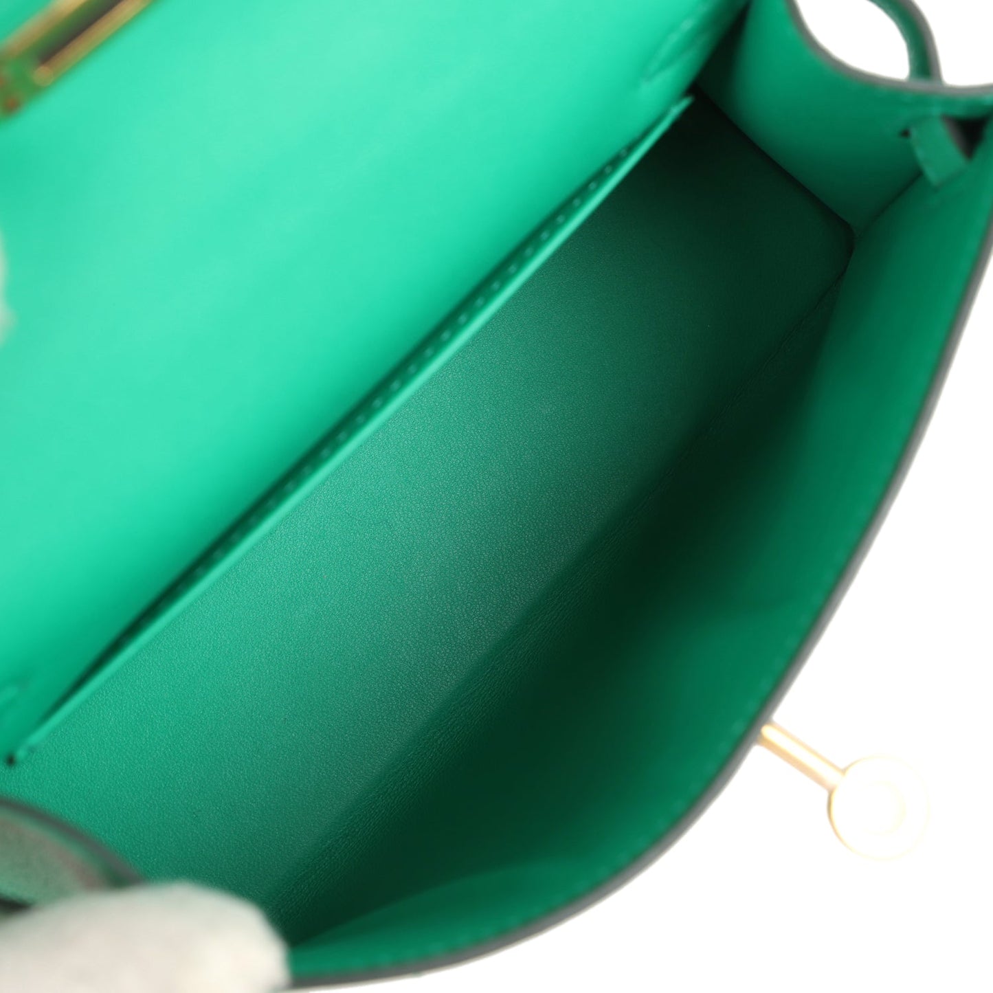 Kelly Sellier 20 Menthe Chevre Chamkila Gold Hardware