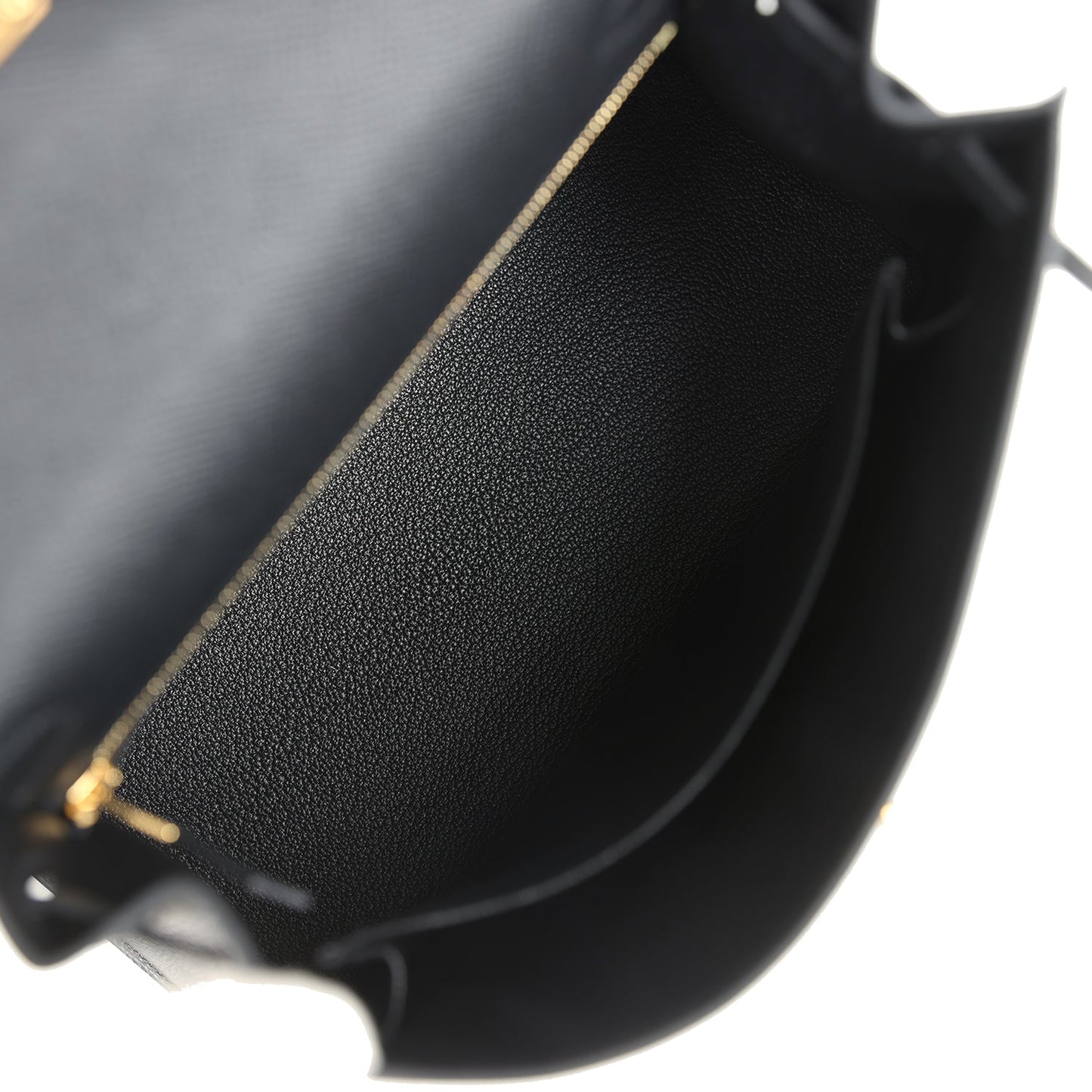 Kelly Sellier 25 Black Epsom Gold Hardware