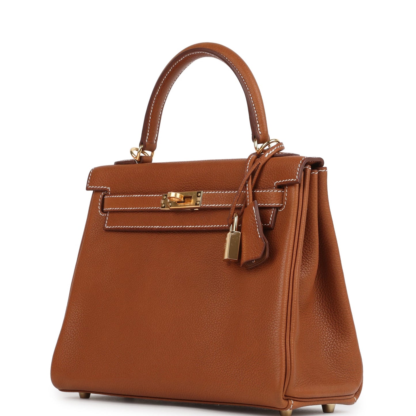 Kelly Retourne 25 Fauve Barenia Faubourg Gold Hardware