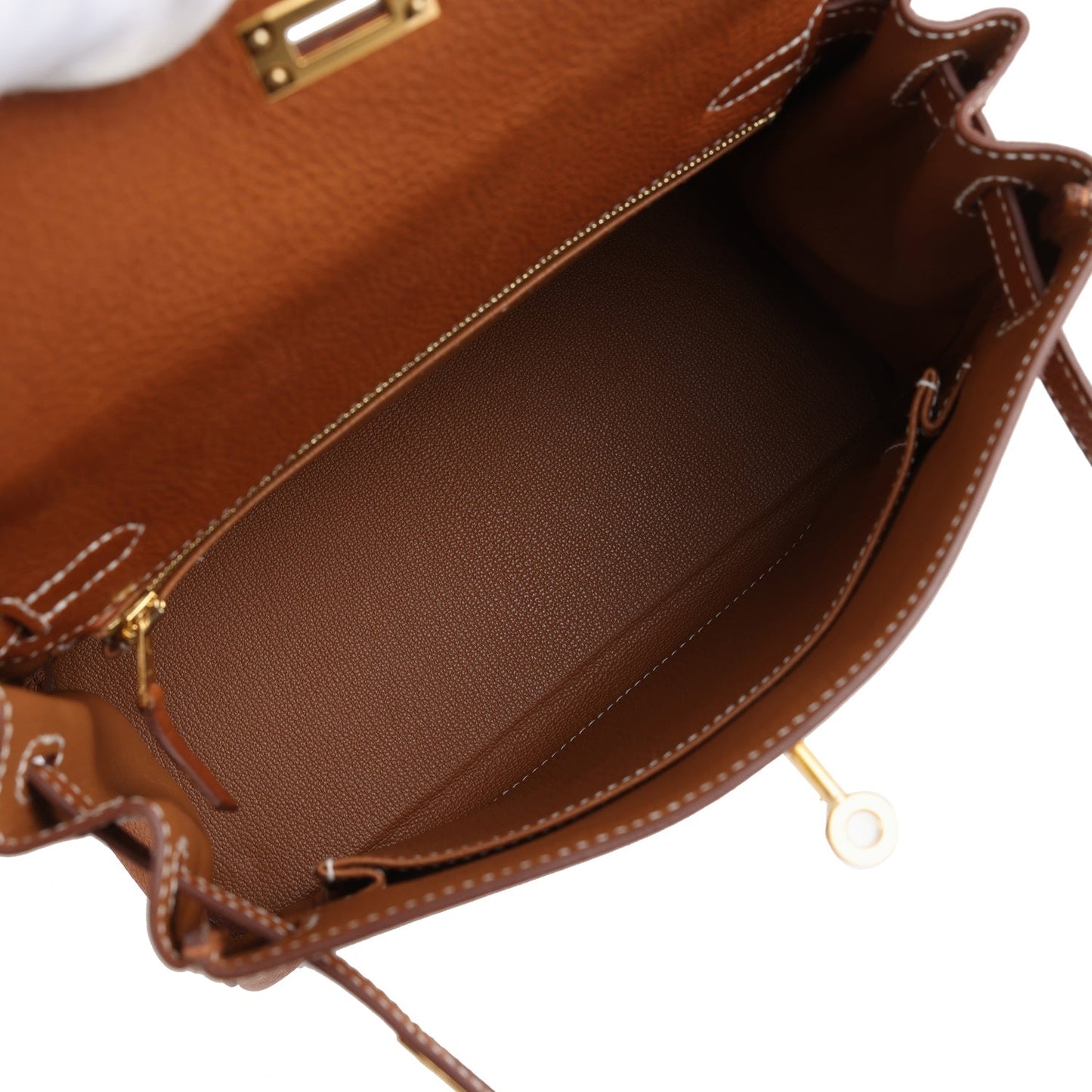 Kelly Retourne 25 Fauve Barenia Faubourg Gold Hardware