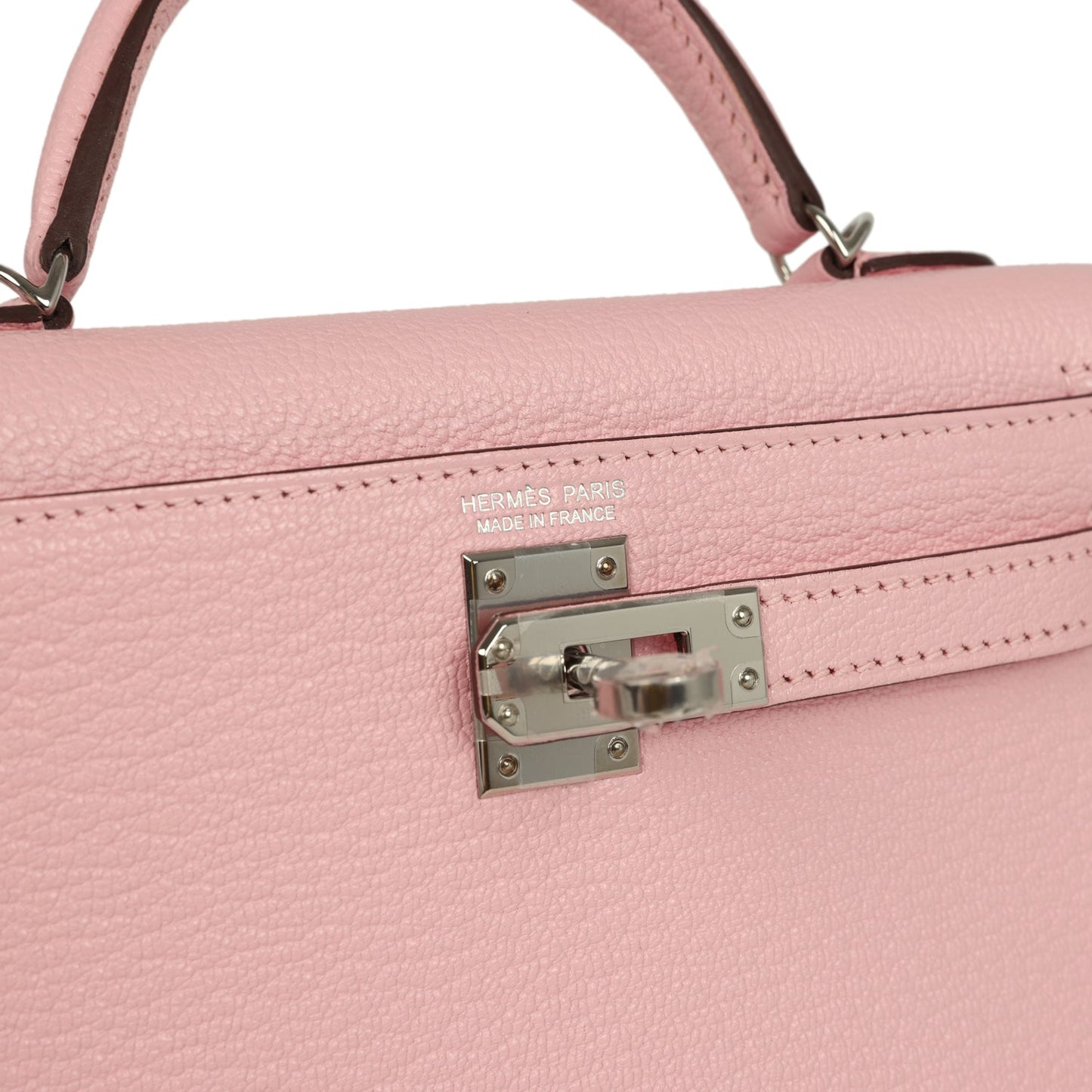 Kelly Sellier 20 Rose Sakura Chevre Mysore Palladium Hardware