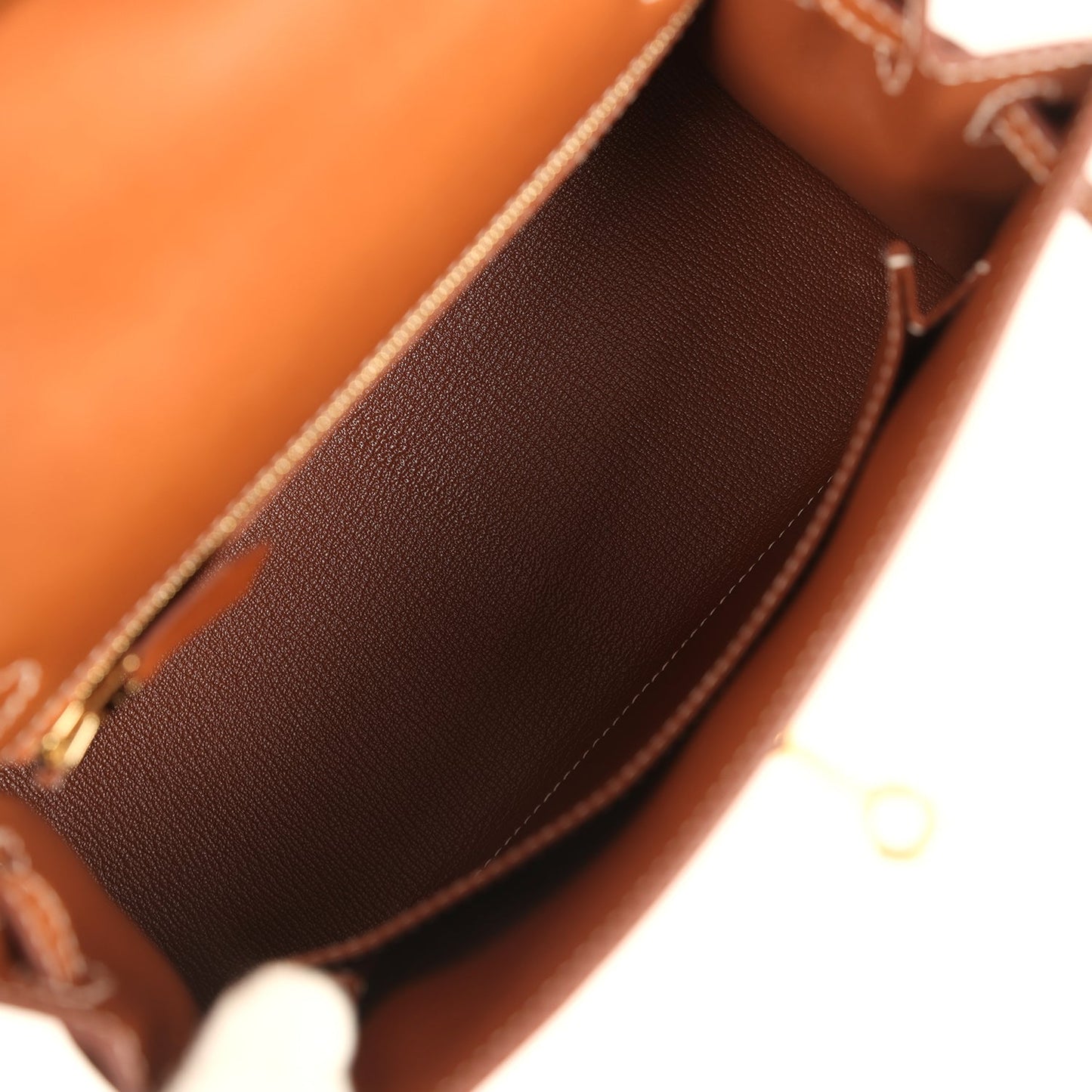 Kelly Sellier 25 Fauve Barenia Gold Hardware