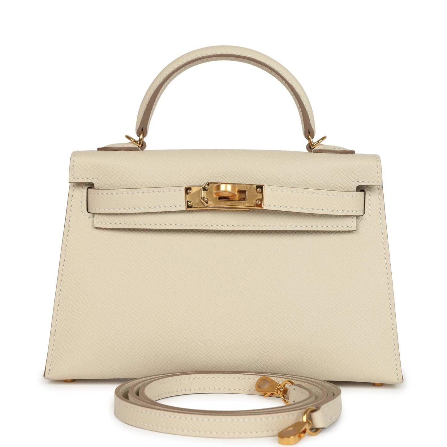 Kelly Sellier 20 Craie Epsom Gold Hardware