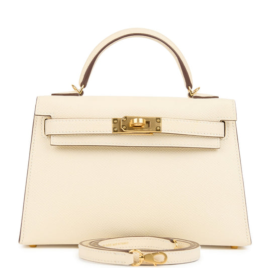 Kelly Sellier 20 Nata Epsom Gold Hardware