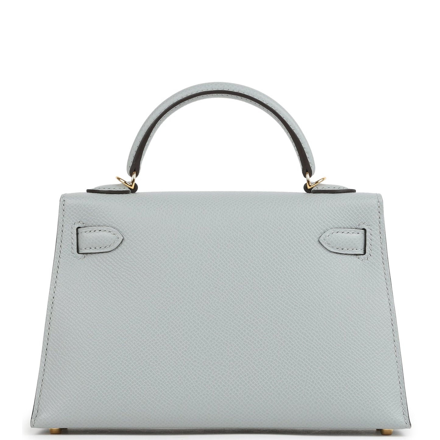 Kelly Sellier 20 Bleu Glacier Epsom Gold Hardware