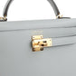Kelly Sellier 20 Bleu Glacier Epsom Gold Hardware