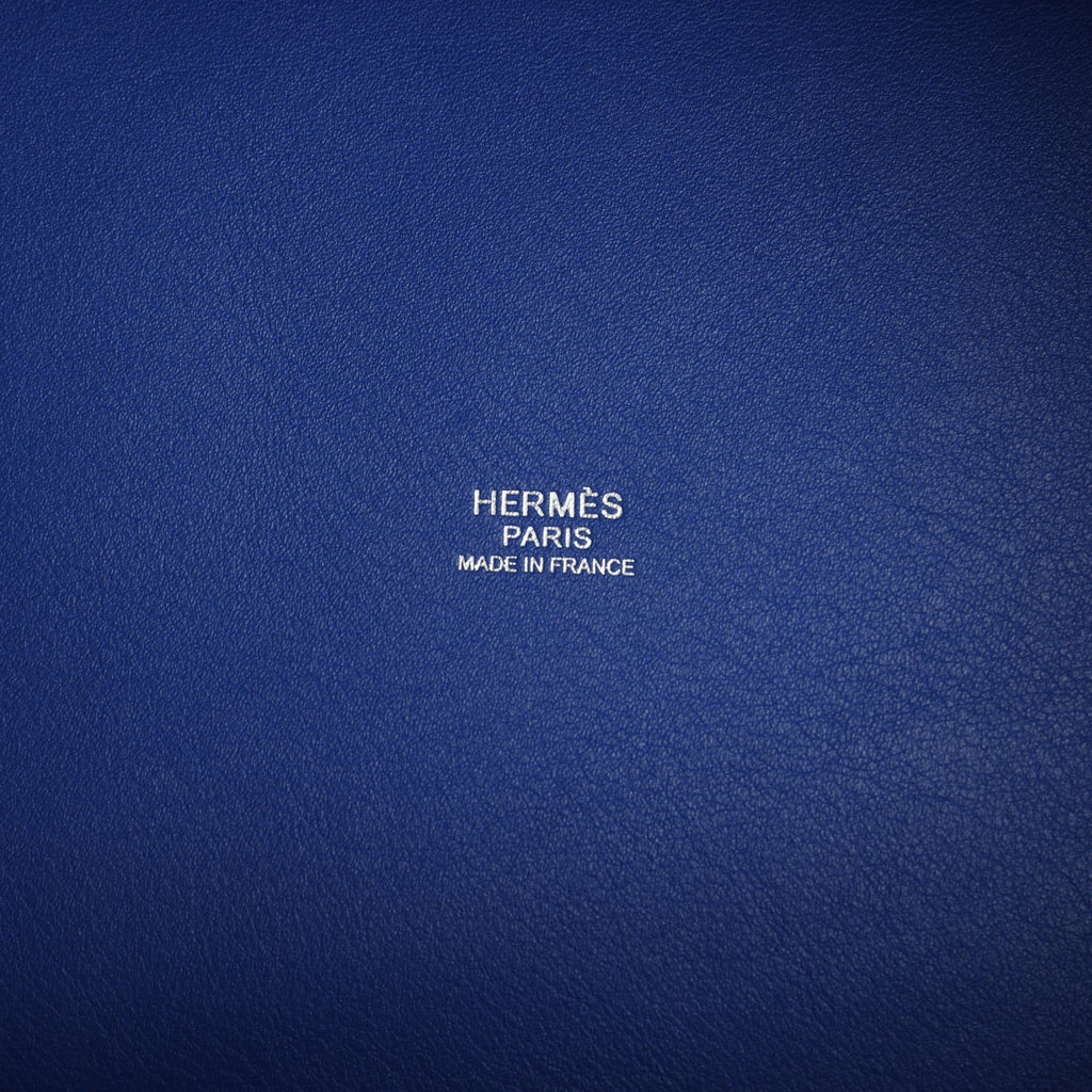 Picotin Cargo 18 Bleu Royal Swift and Toile Canvas Palladium Hardware