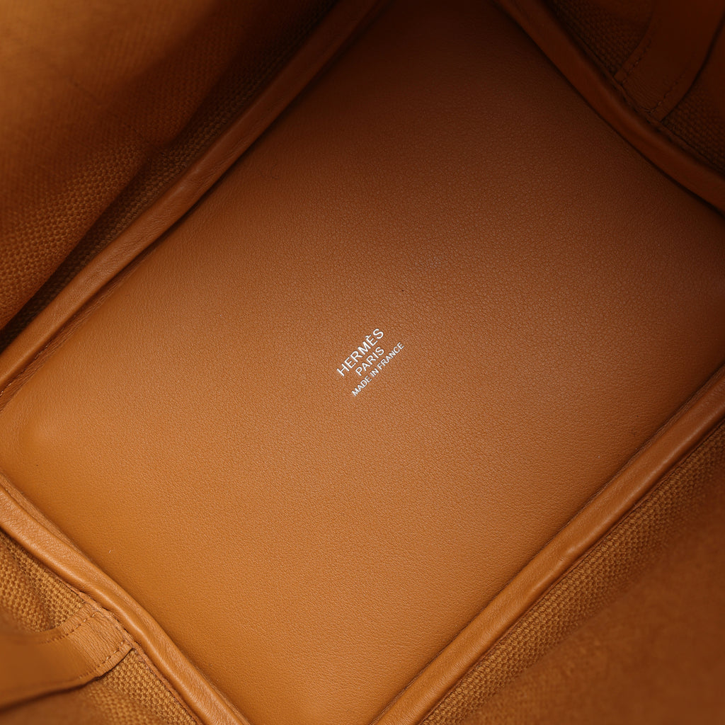 Picotin Cargo 18 Sesame Swift and Toile Canvas Palladium Hardware