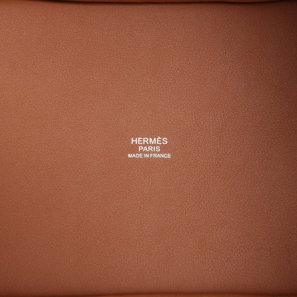 Picotin Lock 18 Gris Clair Feutre and Gold Swift Palladium Hardware