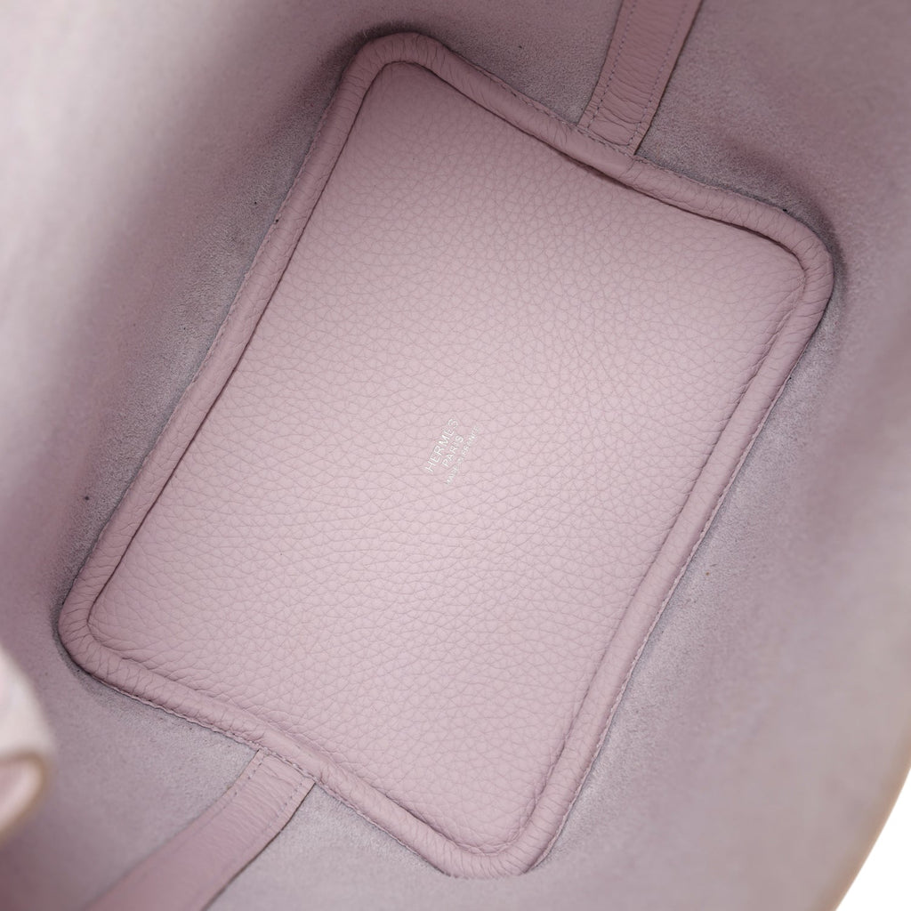 Picotin Lock 18 Mauve Pale Clemence Palladium Hardware