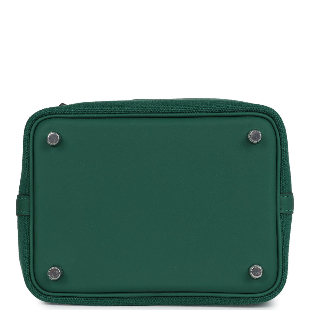 Picotin Cargo 18 Vert Moyen Swift and Toile Canvas Palladium Hardware