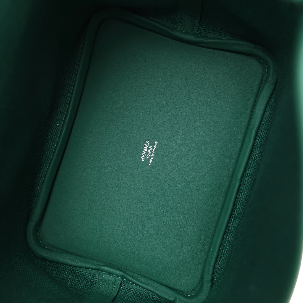 Picotin Cargo 18 Vert Moyen Swift and Toile Canvas Palladium Hardware