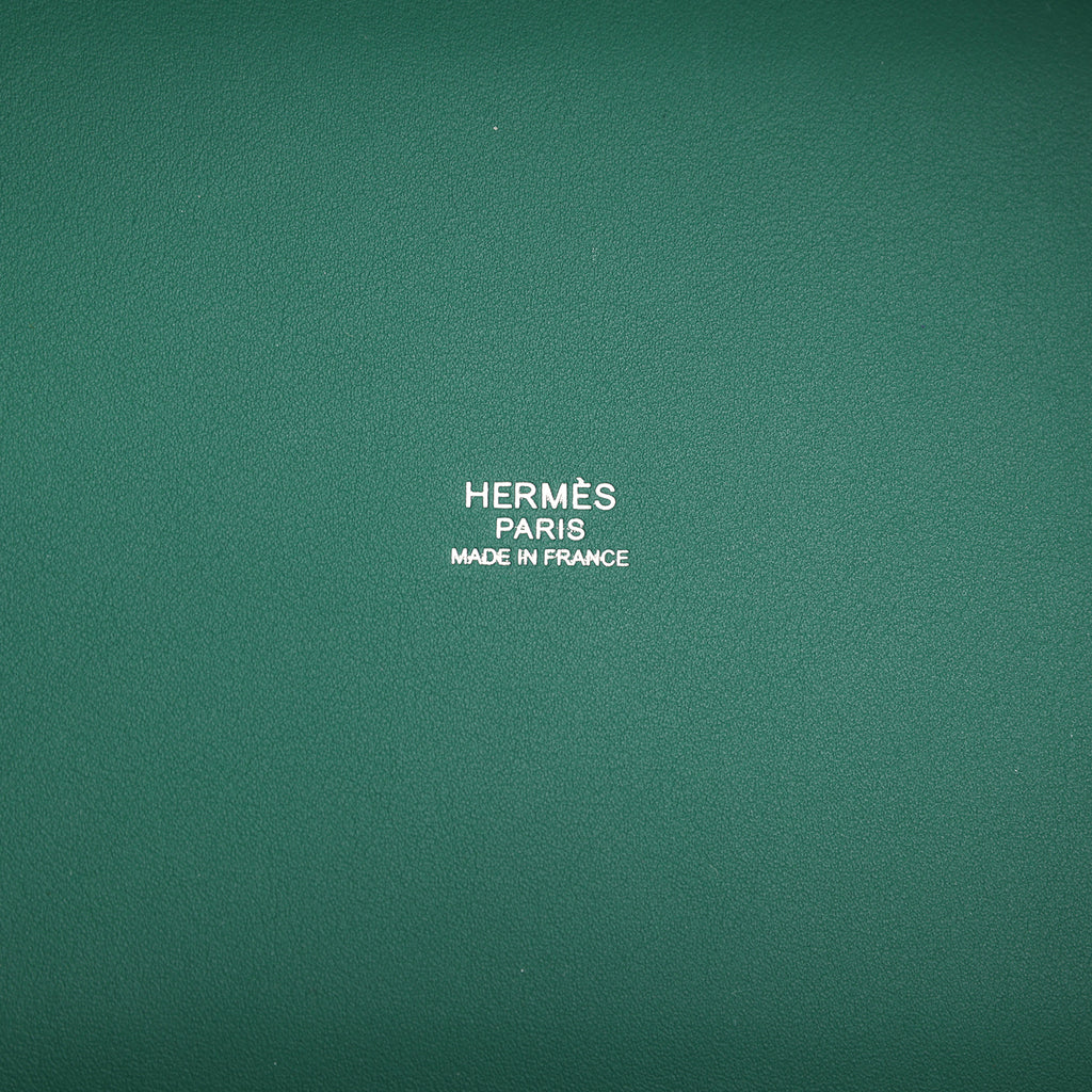 Picotin Cargo 18 Vert Moyen Swift and Toile Canvas Palladium Hardware