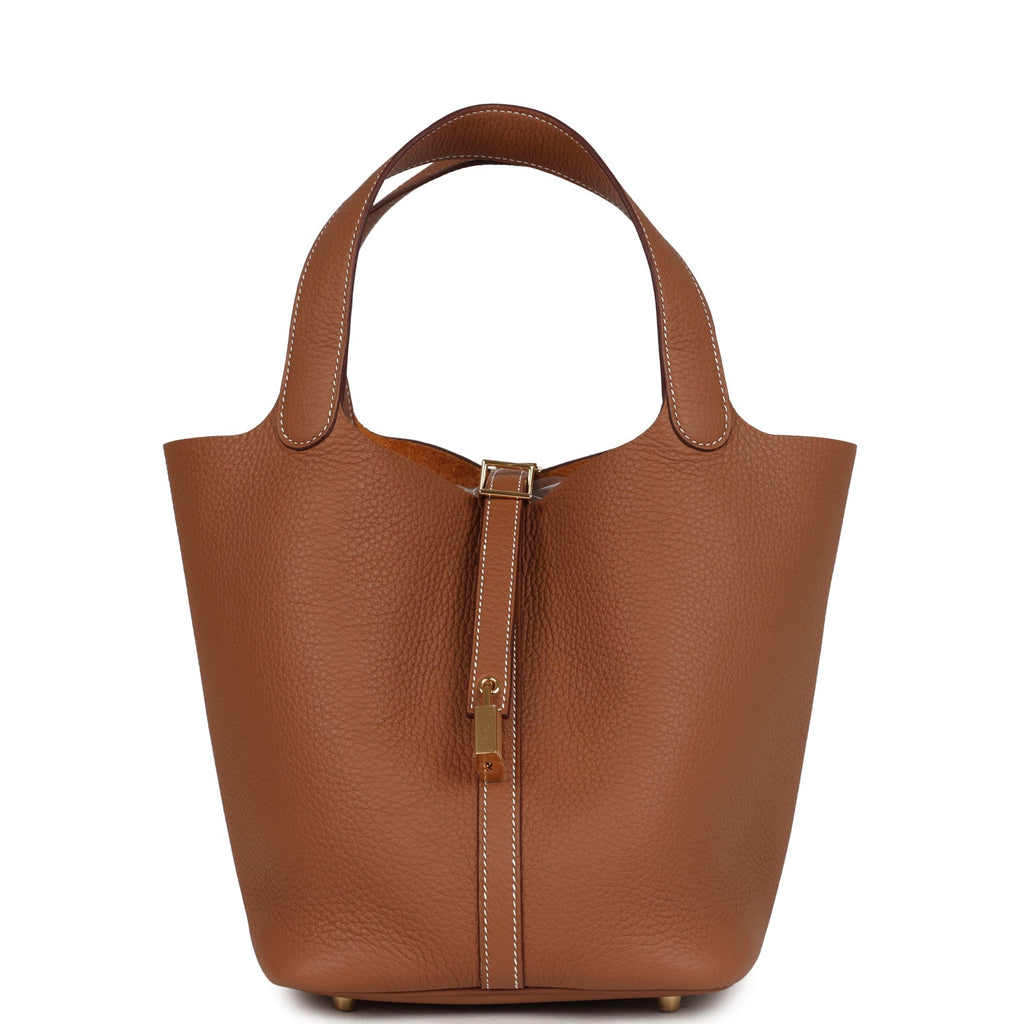 Picotin Lock 22 Gold Clemence Gold Hardware