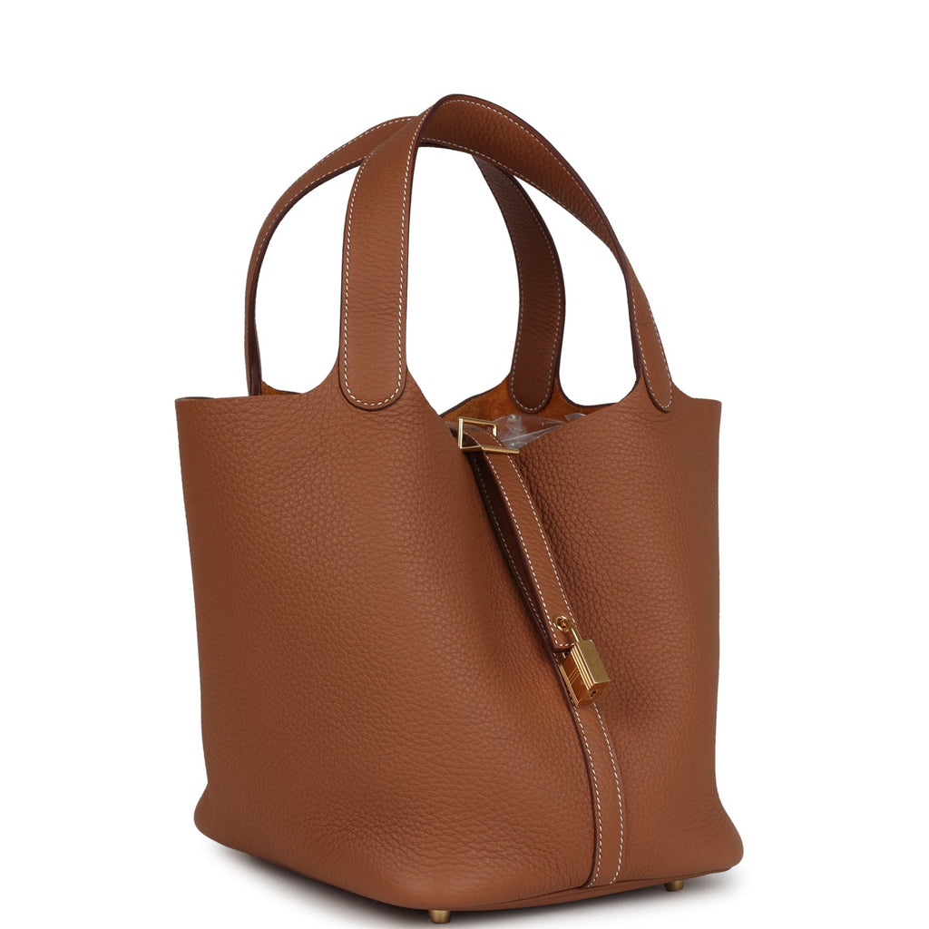 Picotin Lock 22 Gold Clemence Gold Hardware