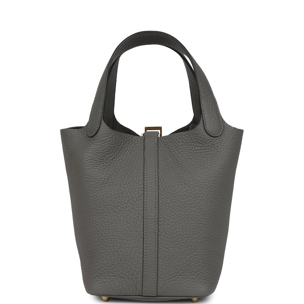 Picotin Lock 18 Gris Meyer Clemence Gold Hardware