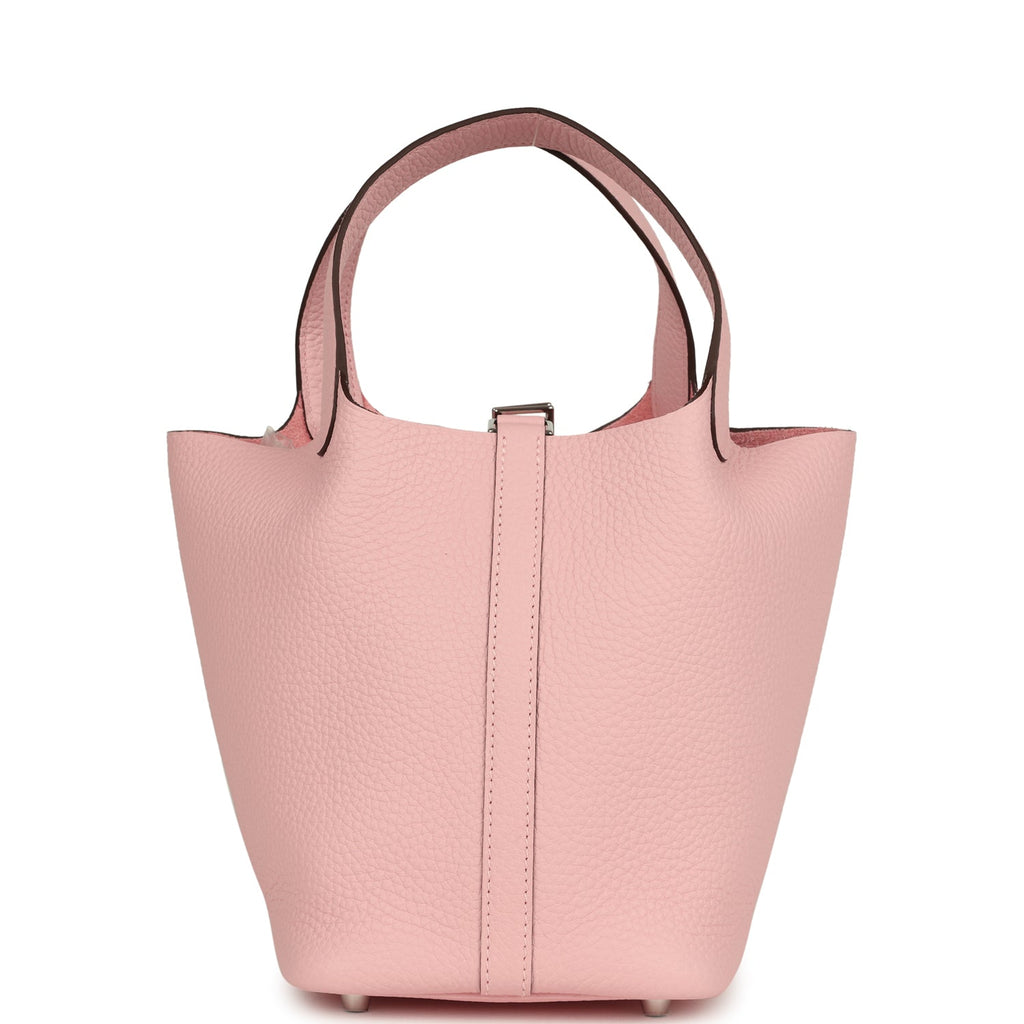 Picotin Lock 18 Rose Sakura Clemence Palladium Hardware