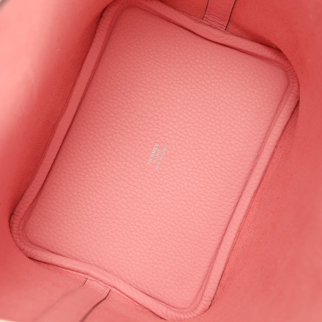 Picotin Lock 18 Rose Sakura Clemence Palladium Hardware